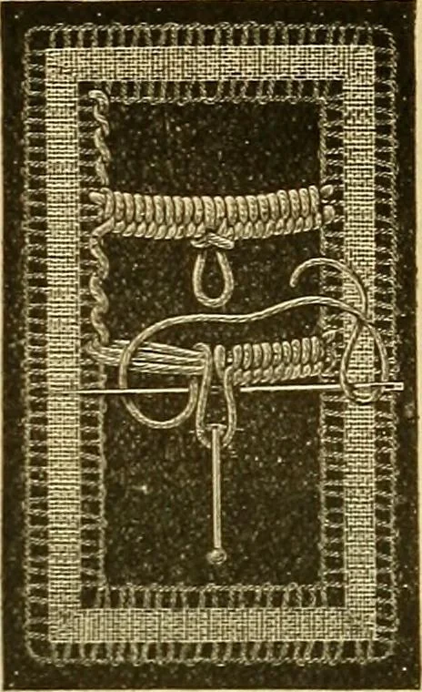 An illustration from Encyclopedia of needlework, 1890, leaf 450