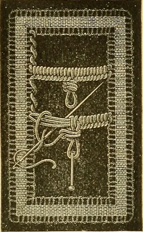 An illustration from Encyclopedia of needlework, 1890, leaf 450
