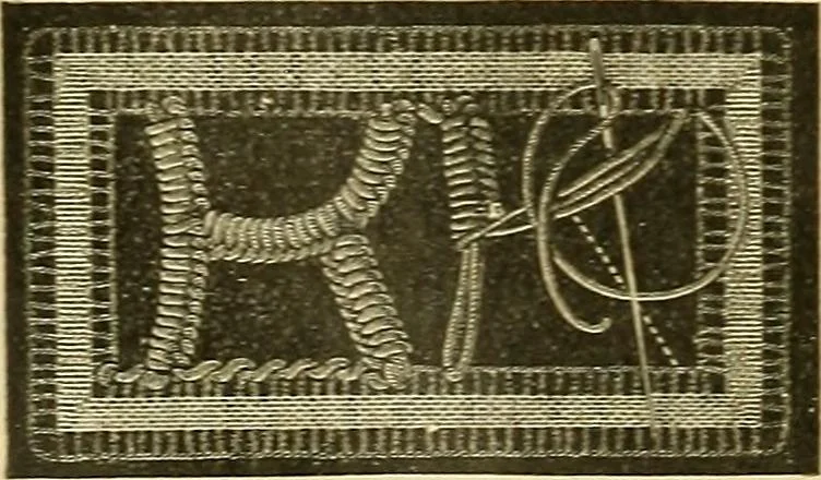 An illustration from Encyclopedia of needlework, 1890, leaf 451