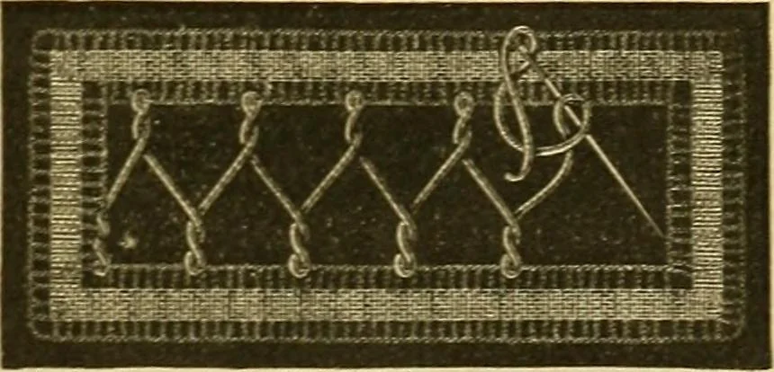 An illustration from Encyclopedia of needlework, 1890, leaf 452
