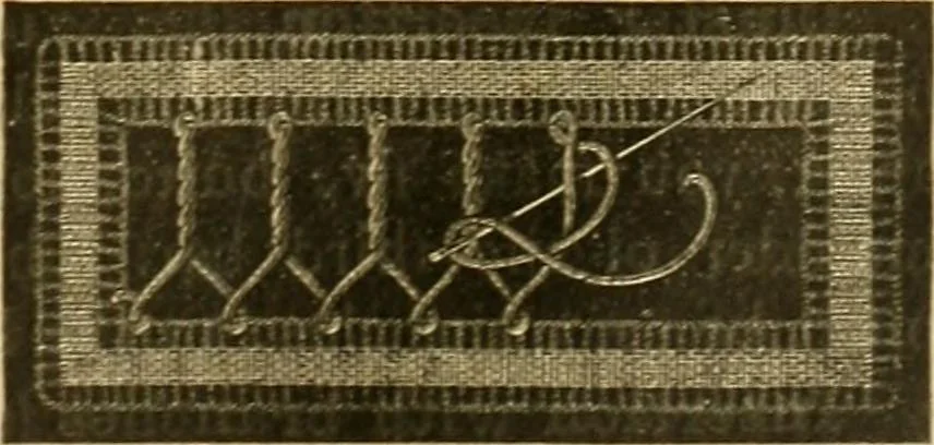 An illustration from Encyclopedia of needlework, 1890, leaf 452