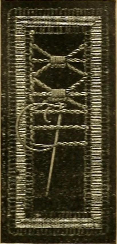 An illustration from Encyclopedia of needlework, 1890, leaf 454