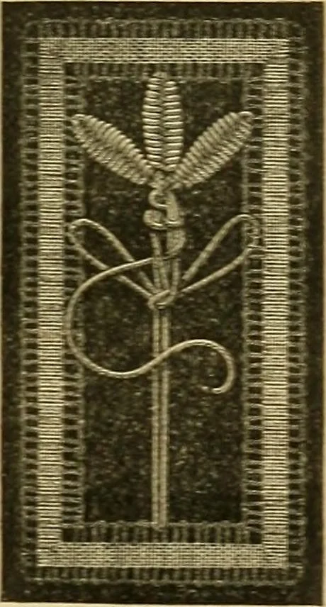 An illustration from Encyclopedia of needlework, 1890, leaf 454