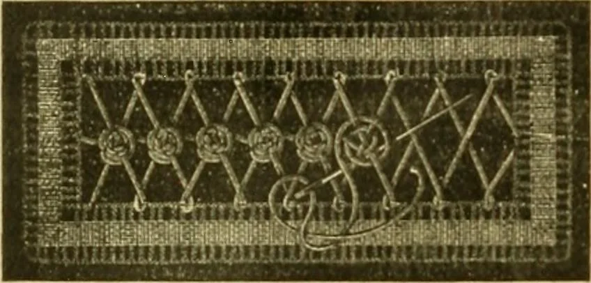 An illustration from Encyclopedia of needlework, 1890, leaf 455