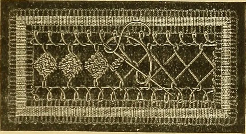 An illustration from Encyclopedia of needlework, 1890, leaf 456