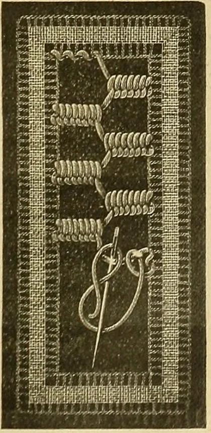 An illustration from Encyclopedia of needlework, 1890, leaf 456