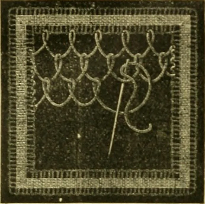 An illustration from Encyclopedia of needlework, 1890, leaf 457