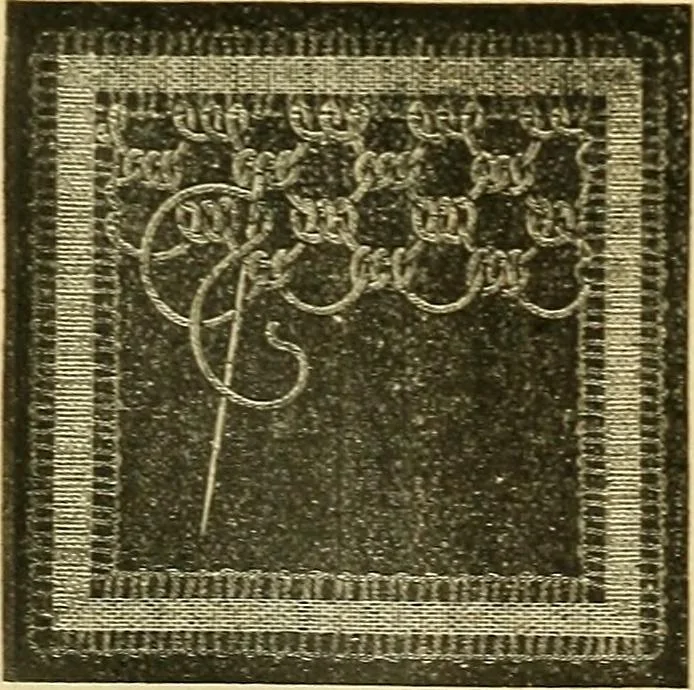 An illustration from Encyclopedia of needlework, 1890, leaf 457