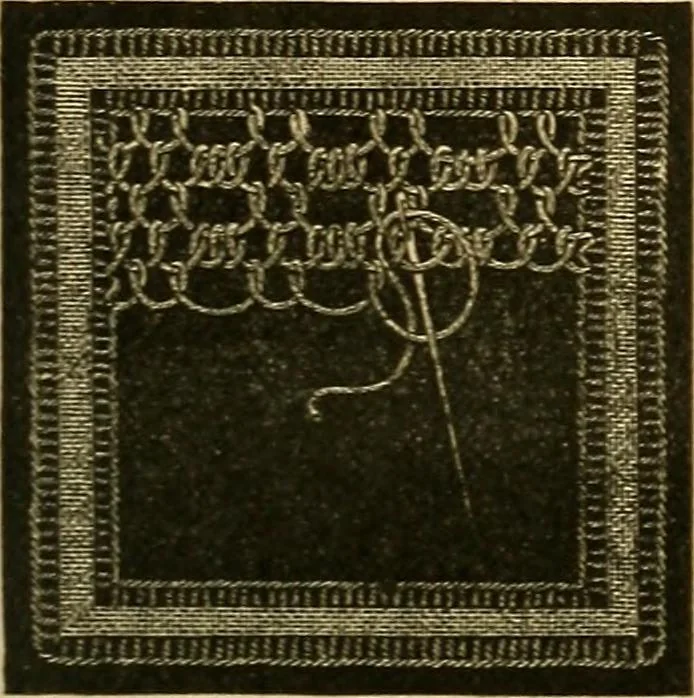 An illustration from Encyclopedia of needlework, 1890, leaf 458