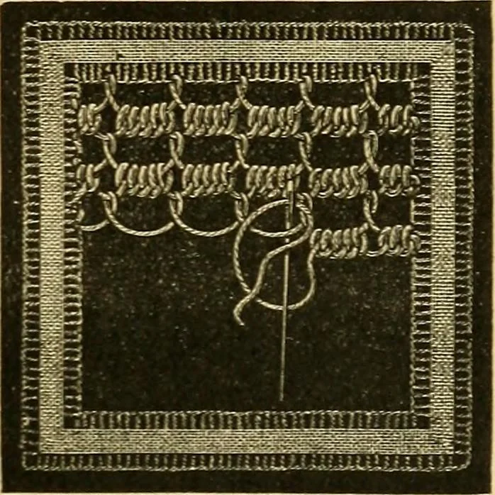 An illustration from Encyclopedia of needlework, 1890, leaf 458