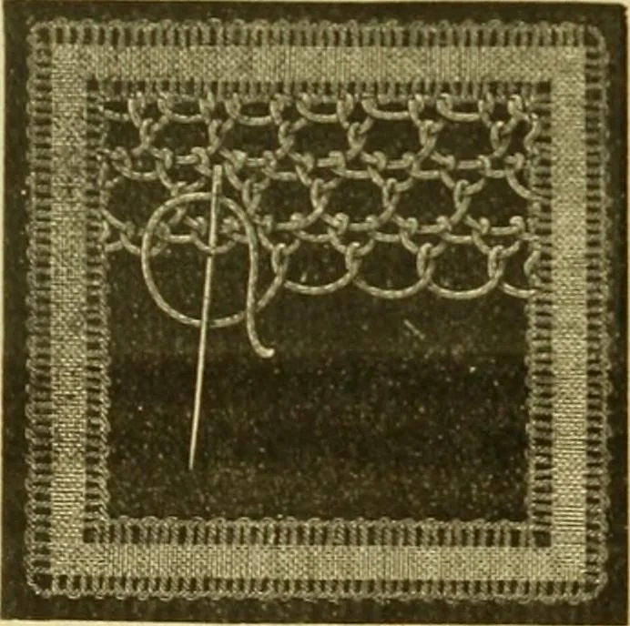 An illustration from Encyclopedia of needlework, 1890, leaf 459