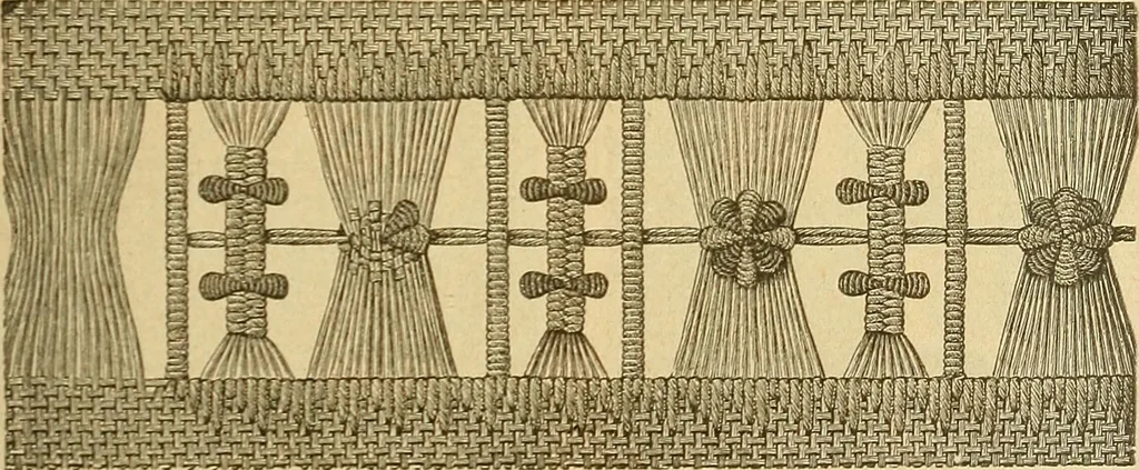 An illustration from Encyclopedia of needlework, 1890, leaf 46