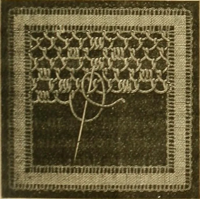 An illustration from Encyclopedia of needlework, 1890, leaf 460