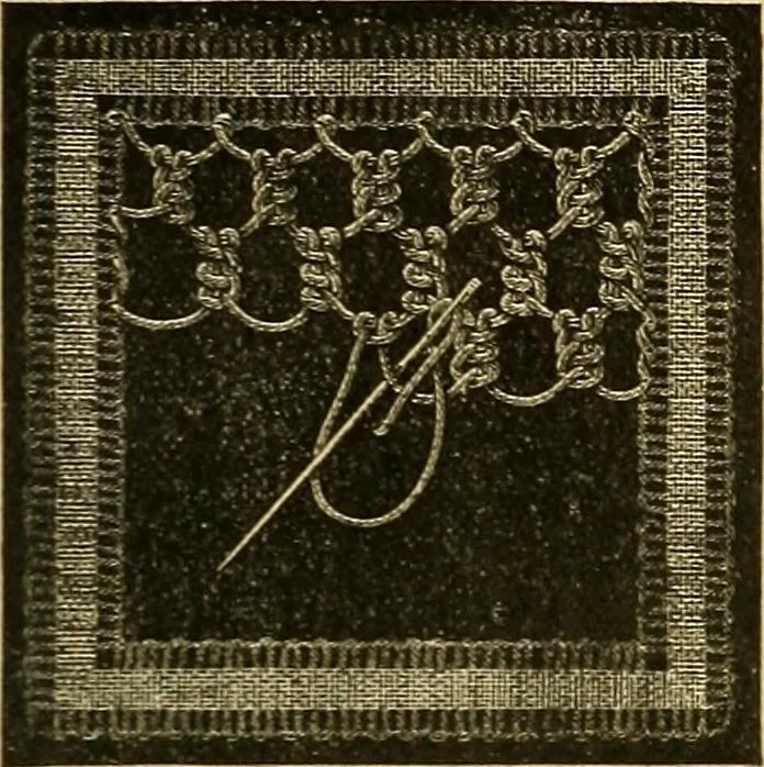 An illustration from Encyclopedia of needlework, 1890, leaf 462