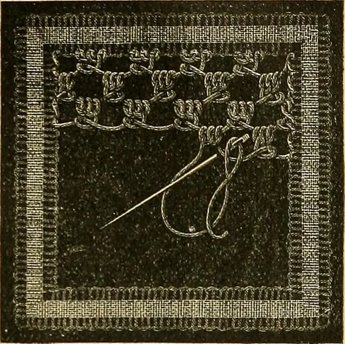 An illustration from Encyclopedia of needlework, 1890, leaf 462
