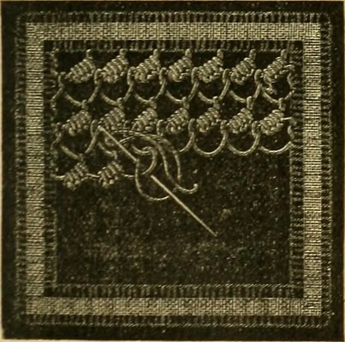 An illustration from Encyclopedia of needlework, 1890, leaf 462