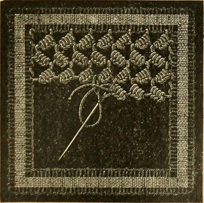 An illustration from Encyclopedia of needlework, 1890, leaf 462