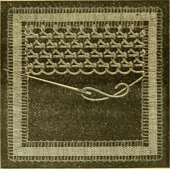 An illustration from Encyclopedia of needlework, 1890, leaf 463