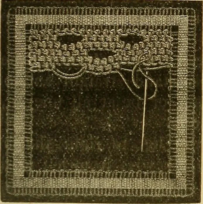 An illustration from Encyclopedia of needlework, 1890, leaf 464