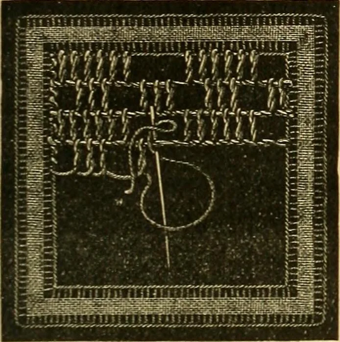 An illustration from Encyclopedia of needlework, 1890, leaf 466