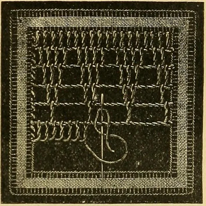 An illustration from Encyclopedia of needlework, 1890, leaf 466