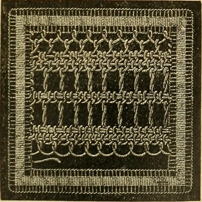 An illustration from Encyclopedia of needlework, 1890, leaf 466