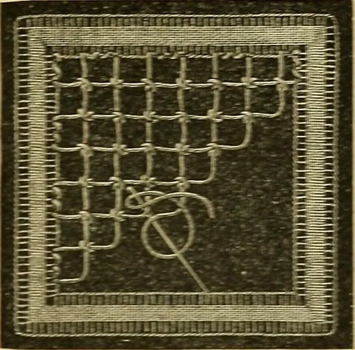 An illustration from Encyclopedia of needlework, 1890, leaf 468