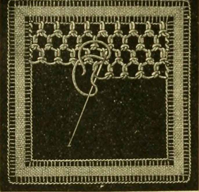 An illustration from Encyclopedia of needlework, 1890, leaf 469
