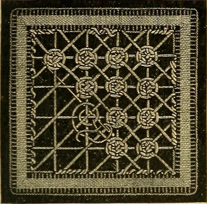 An illustration from Encyclopedia of needlework, 1890, leaf 470