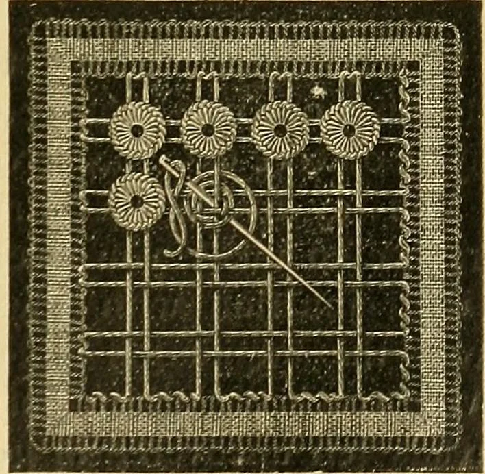 An illustration from Encyclopedia of needlework, 1890, leaf 470