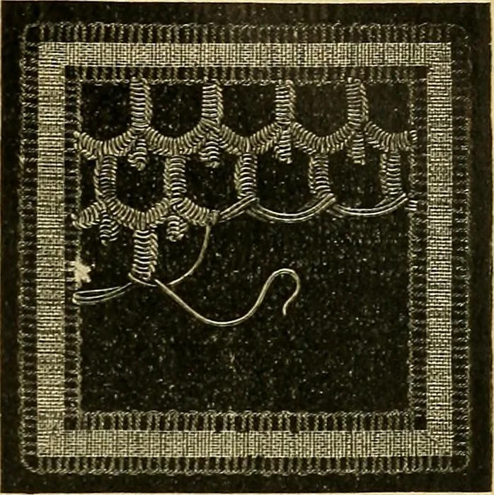 An illustration from Encyclopedia of needlework, 1890, leaf 472
