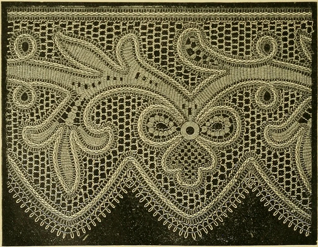 An illustration from Encyclopedia of needlework, 1890, leaf 477