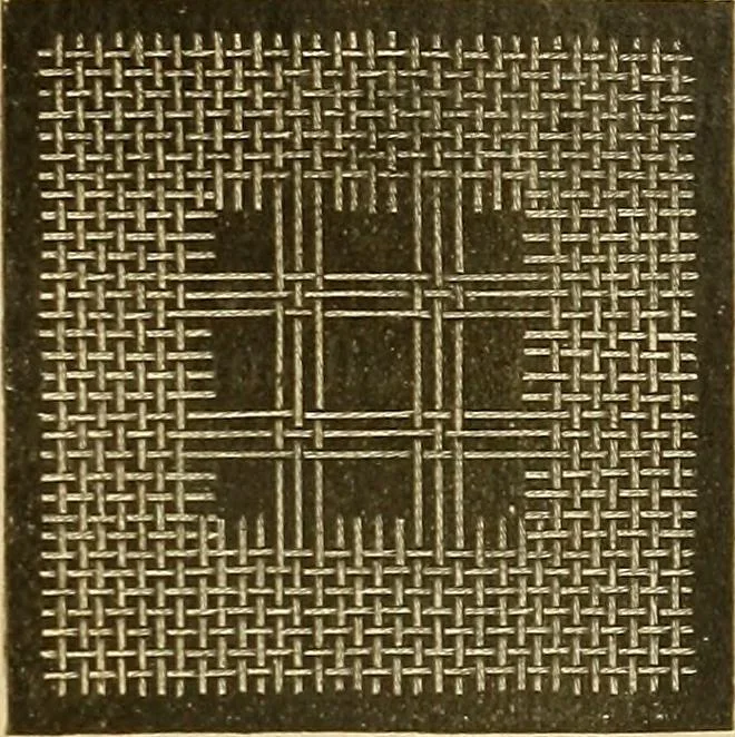 An illustration from Encyclopedia of needlework, 1890, leaf 48