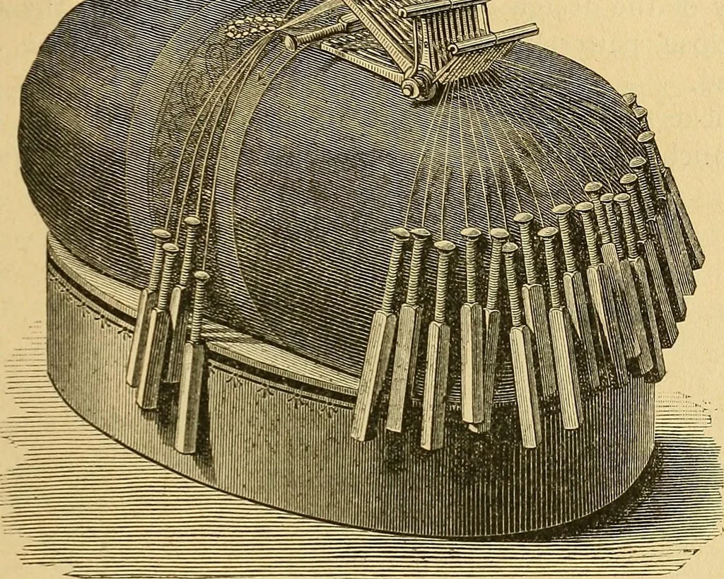 An illustration from Encyclopedia of needlework, 1890, leaf 486