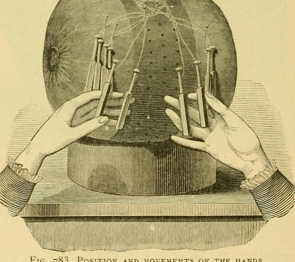 An illustration from Encyclopedia of needlework, 1890, leaf 487