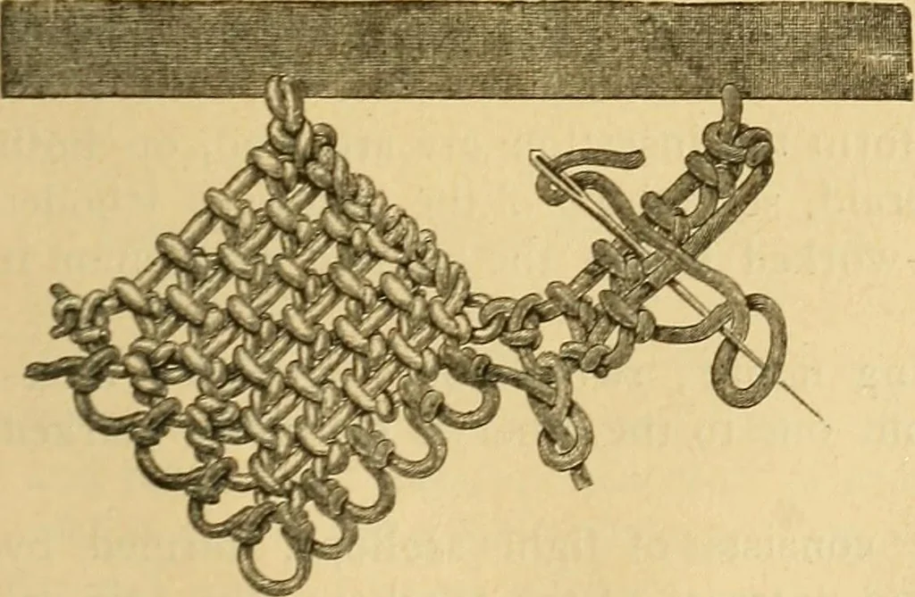 An illustration from Encyclopedia of needlework, 1890, leaf 510