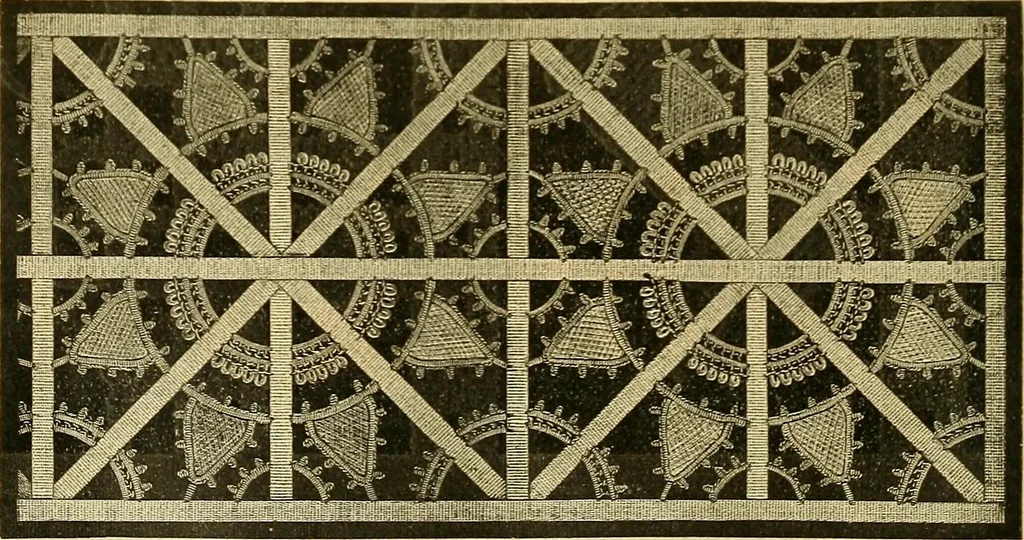 An illustration from Encyclopedia of needlework, 1890, leaf 515