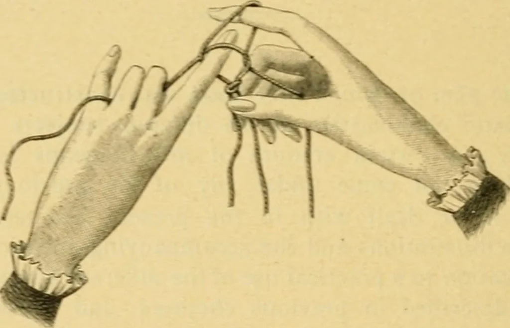 An illustration from Encyclopedia of needlework, 1890, leaf 525