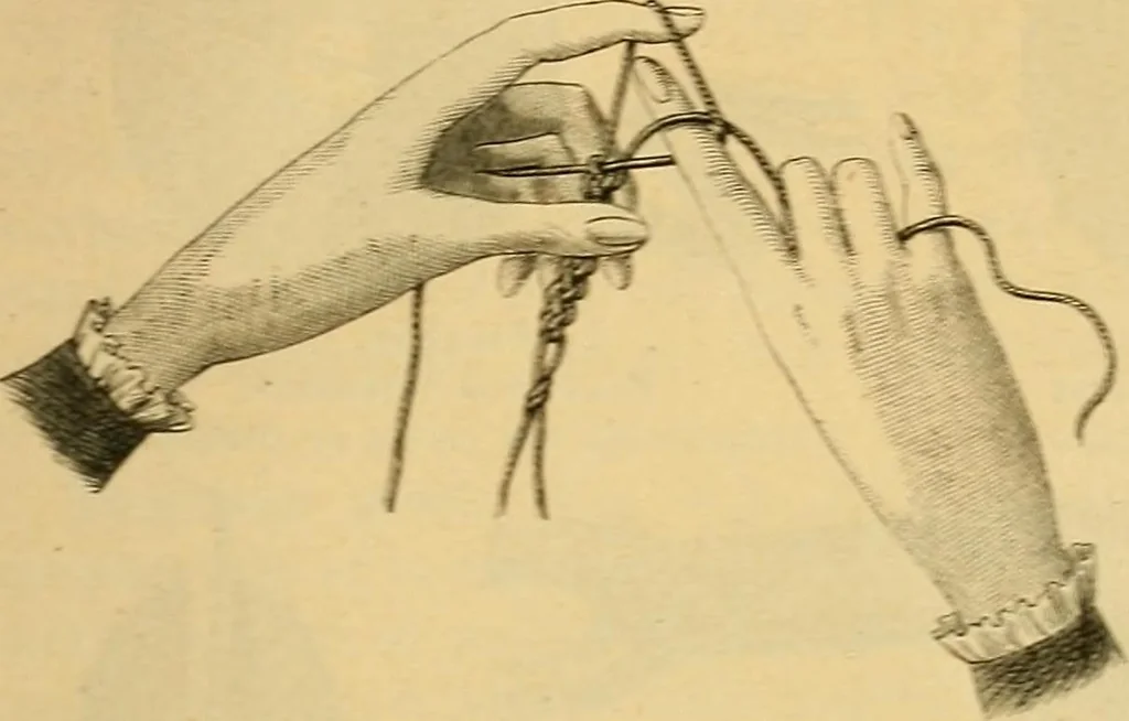An illustration from Encyclopedia of needlework, 1890, leaf 526