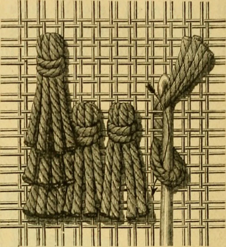 An illustration from Encyclopedia of needlework, 1890, leaf 531