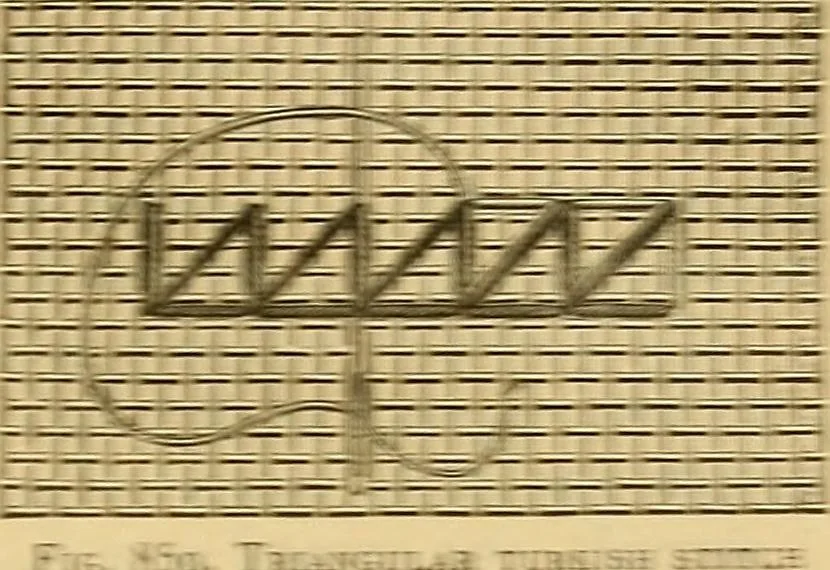 An illustration from Encyclopedia of needlework, 1890, leaf 536
