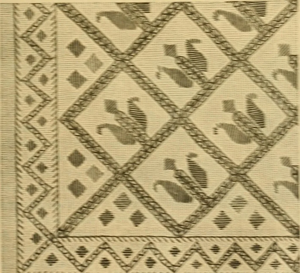 An illustration from Encyclopedia of needlework, 1890, leaf 536