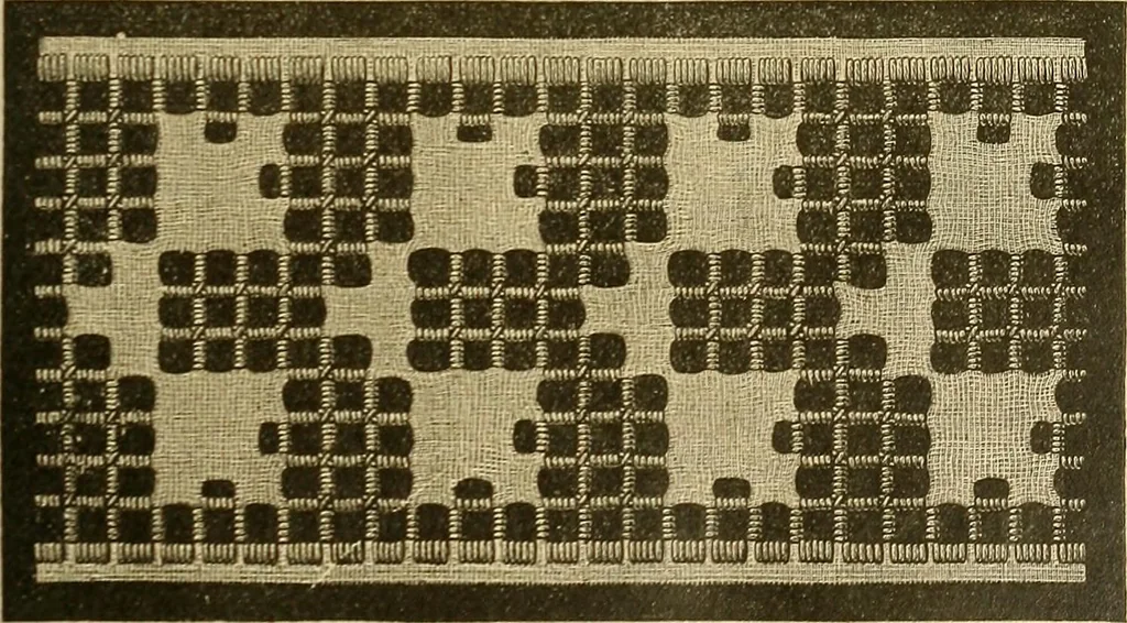 An illustration from Encyclopedia of needlework, 1890, leaf 54