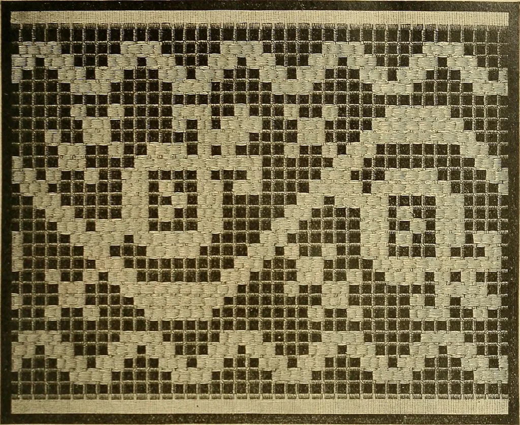 An illustration from Encyclopedia of needlework, 1890, leaf 54