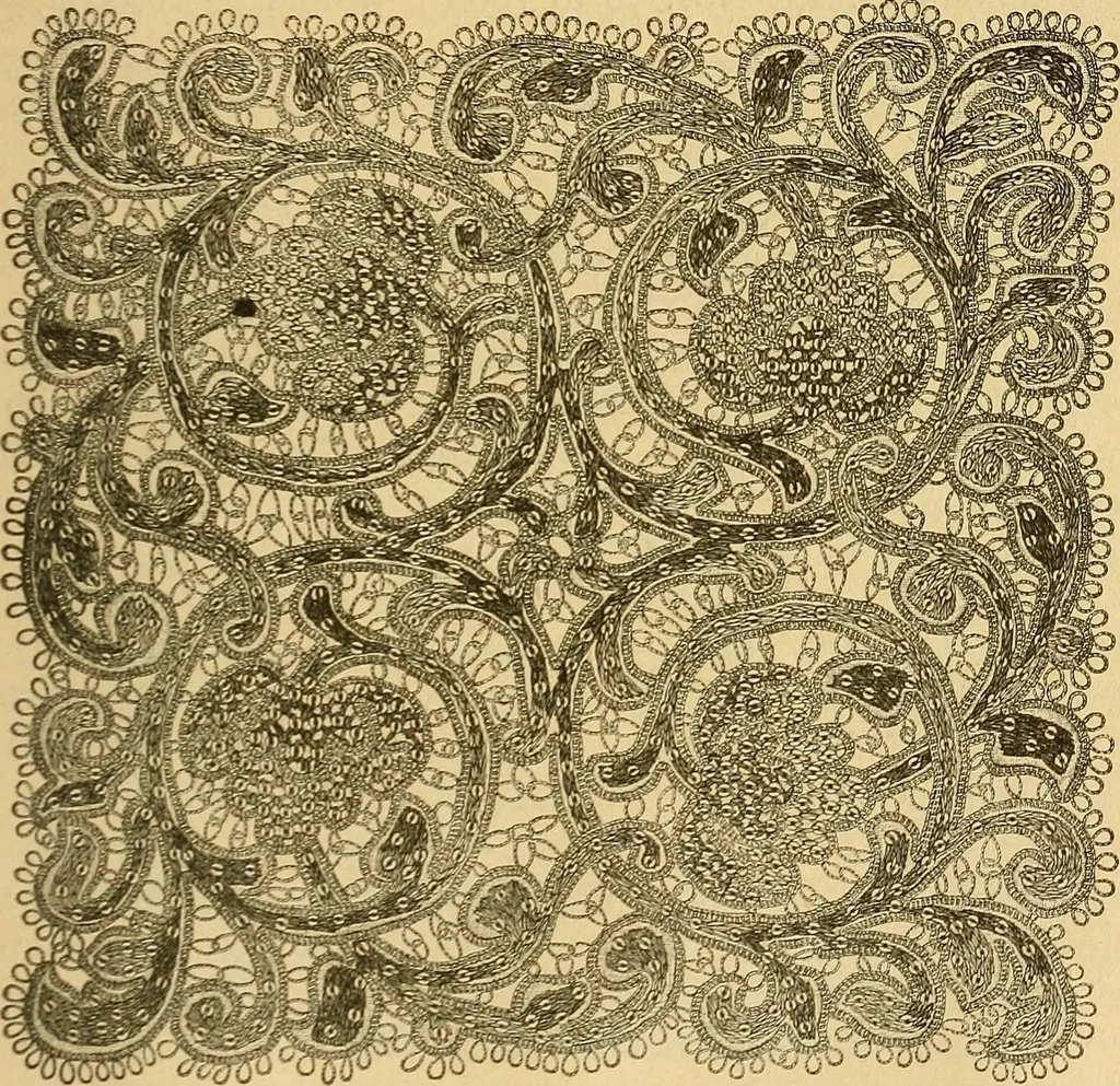 An illustration from Encyclopedia of needlework, 1890, leaf 544