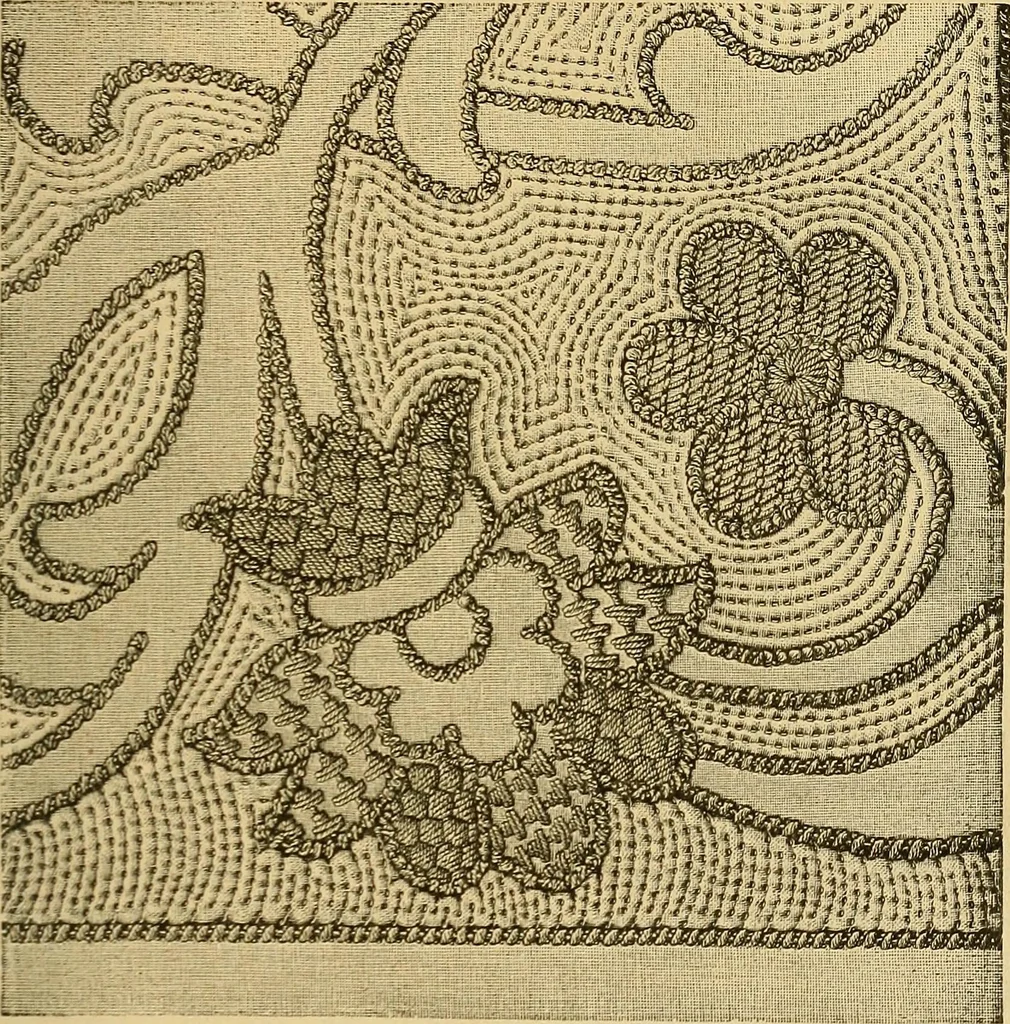 An illustration from Encyclopedia of needlework, 1890, leaf 552