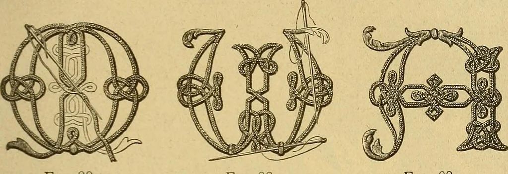 An illustration from Encyclopedia of needlework, 1890, leaf 556