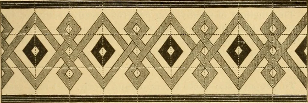 An illustration from Encyclopedia of needlework, 1890, leaf 570