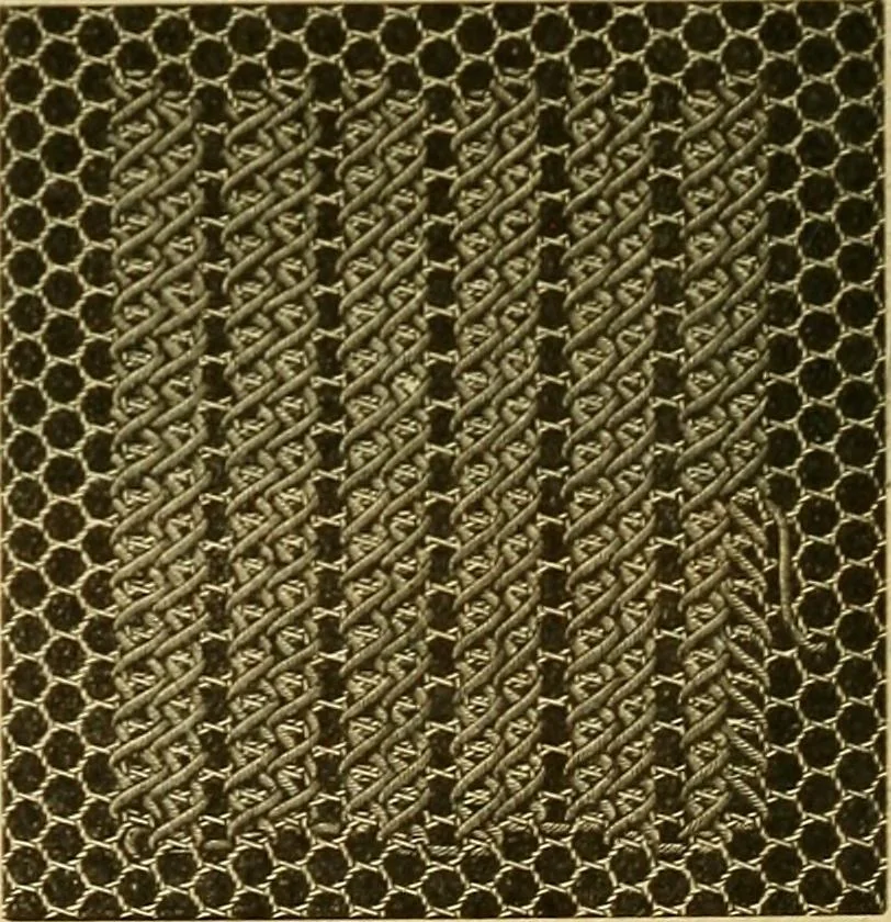 An illustration from Encyclopedia of needlework, 1890, leaf 61