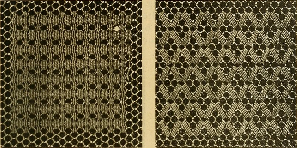 An illustration from Encyclopedia of needlework, 1890, leaf 62